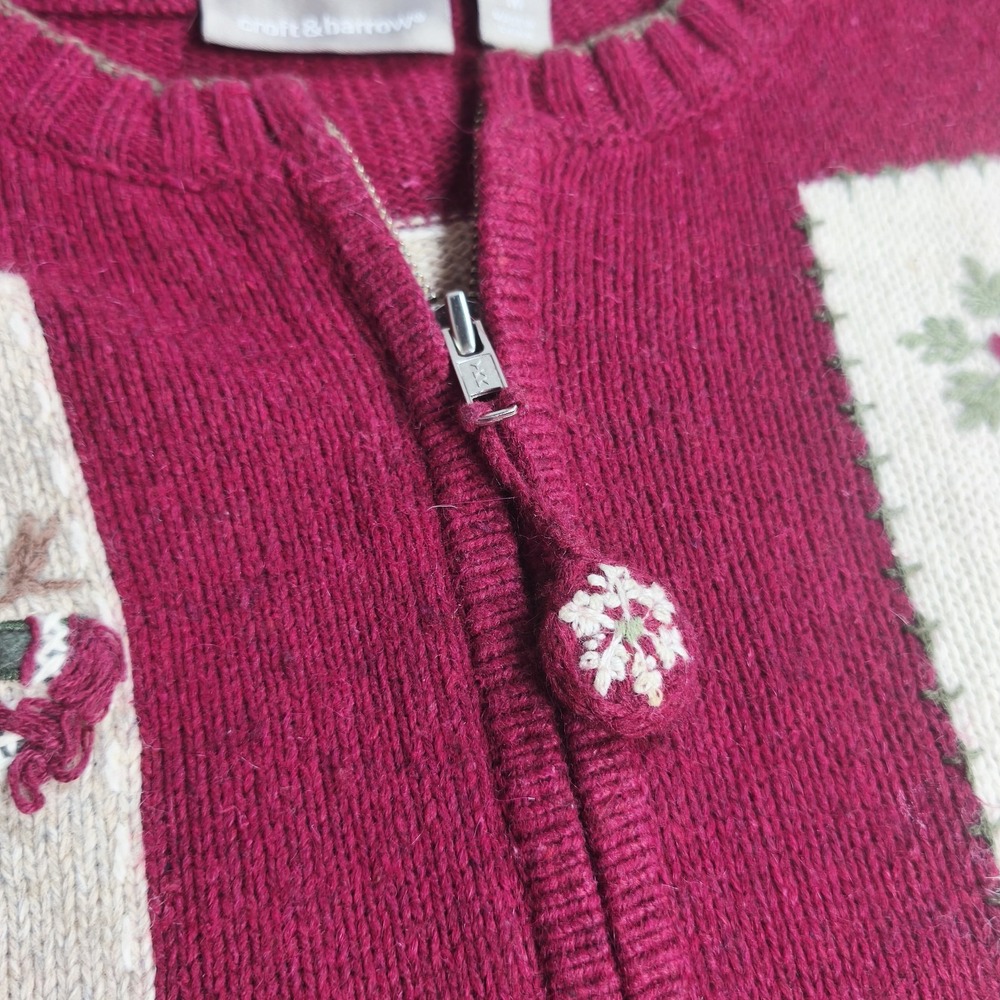 Croft & Barrow Snowman Patchwork Christmas Zip Ca… - image 5